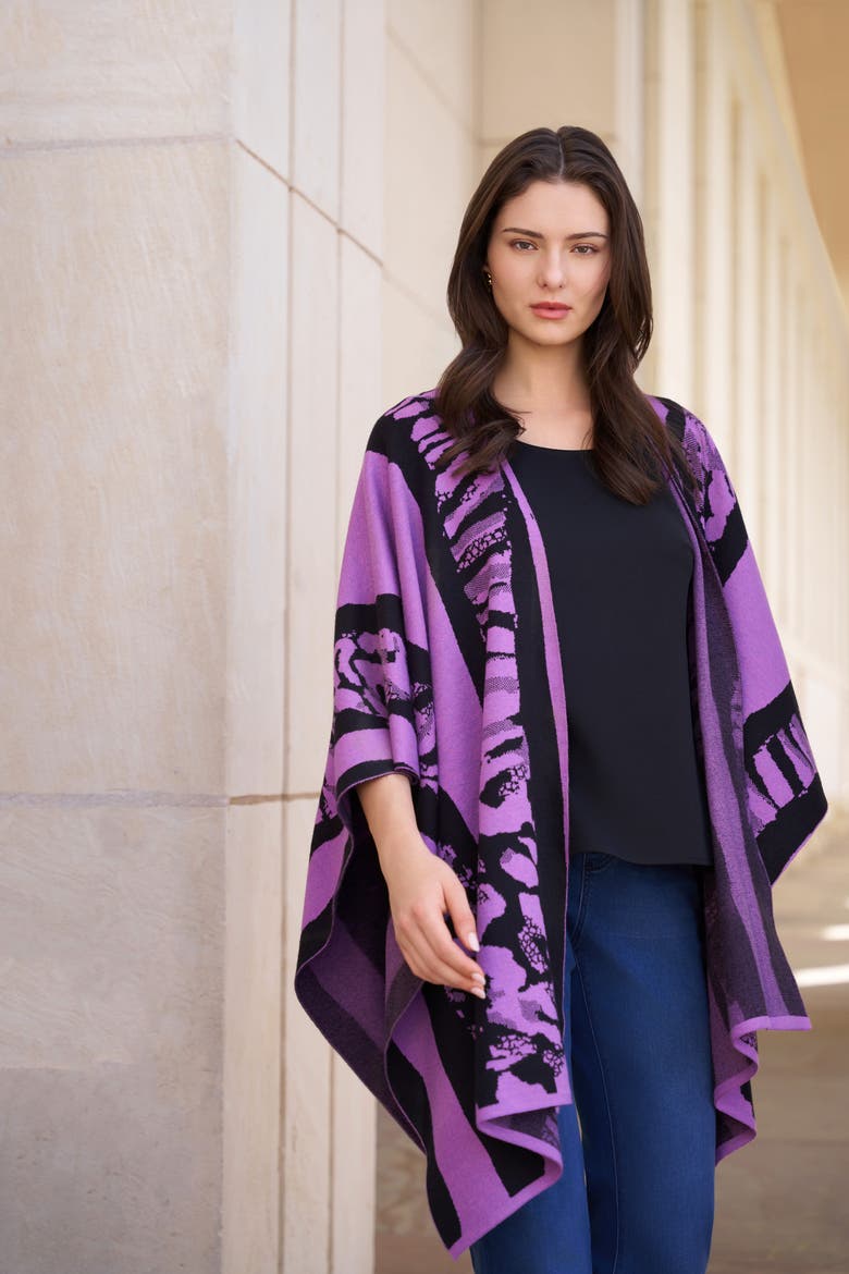 Hope Wrap, Alternate, color, Sunset Purple/Black