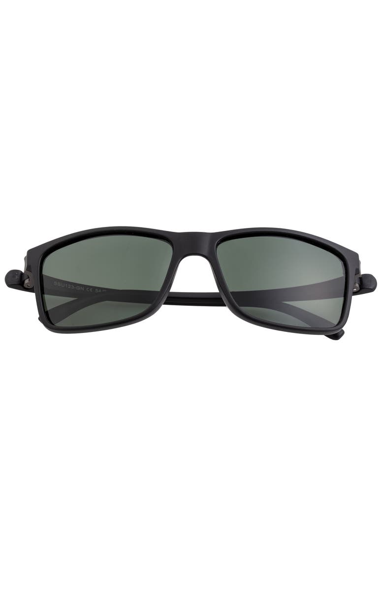 SIMPLIFY Ellis Polarized Sunglasses, Alternate, color, Matte Black/Black