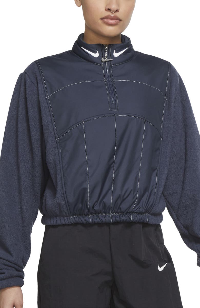 Nike Sportswear Women's Swoosh Quarter Zip Jacket, Main, color, 