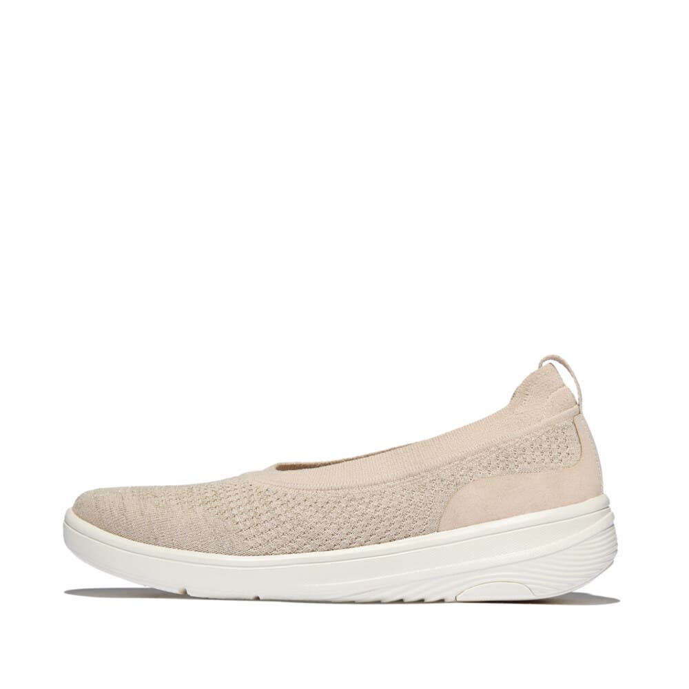 Super Q Knit Ballet Flats, Alternate, color, Stone Beige/Platino