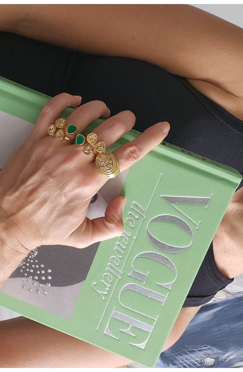 Daniela Millan Jewelry Power Statement Ring, Alternate, color, Gold