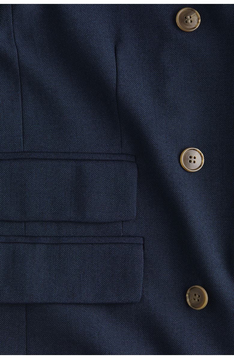 H&M Oversized double-breasted blazer, Alternate, color, Dark Blue