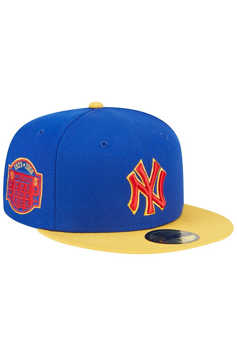 Men's New Era  Royal/Yellow New York Yankees Empire 59FIFTY Fitted Hat, Main, color, Royal