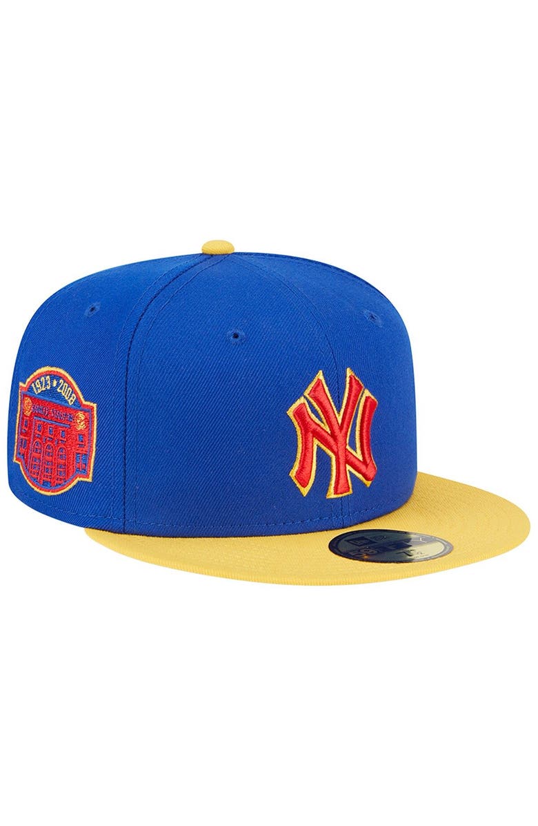New Era Men's New Era Royal/Yellow New York Yankees Empire 59FIFTY Fitted Hat, Main, color, Royal