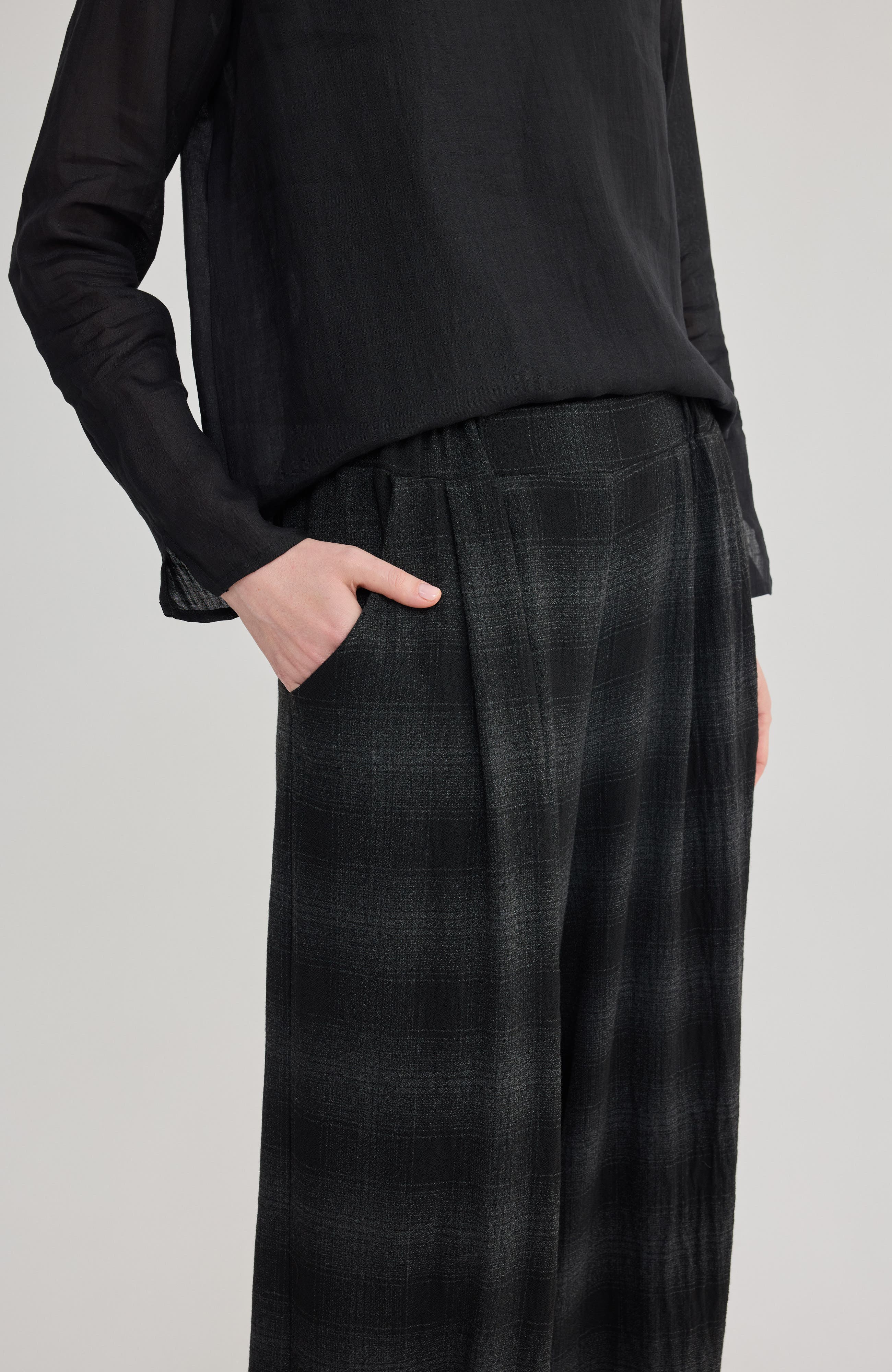 LUUKAA Mia Plaid Cocoon Pants (Women) | Nordstrom