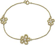 Julianna B. Lab-Grown Diamond Flower Station Bracelet 14k