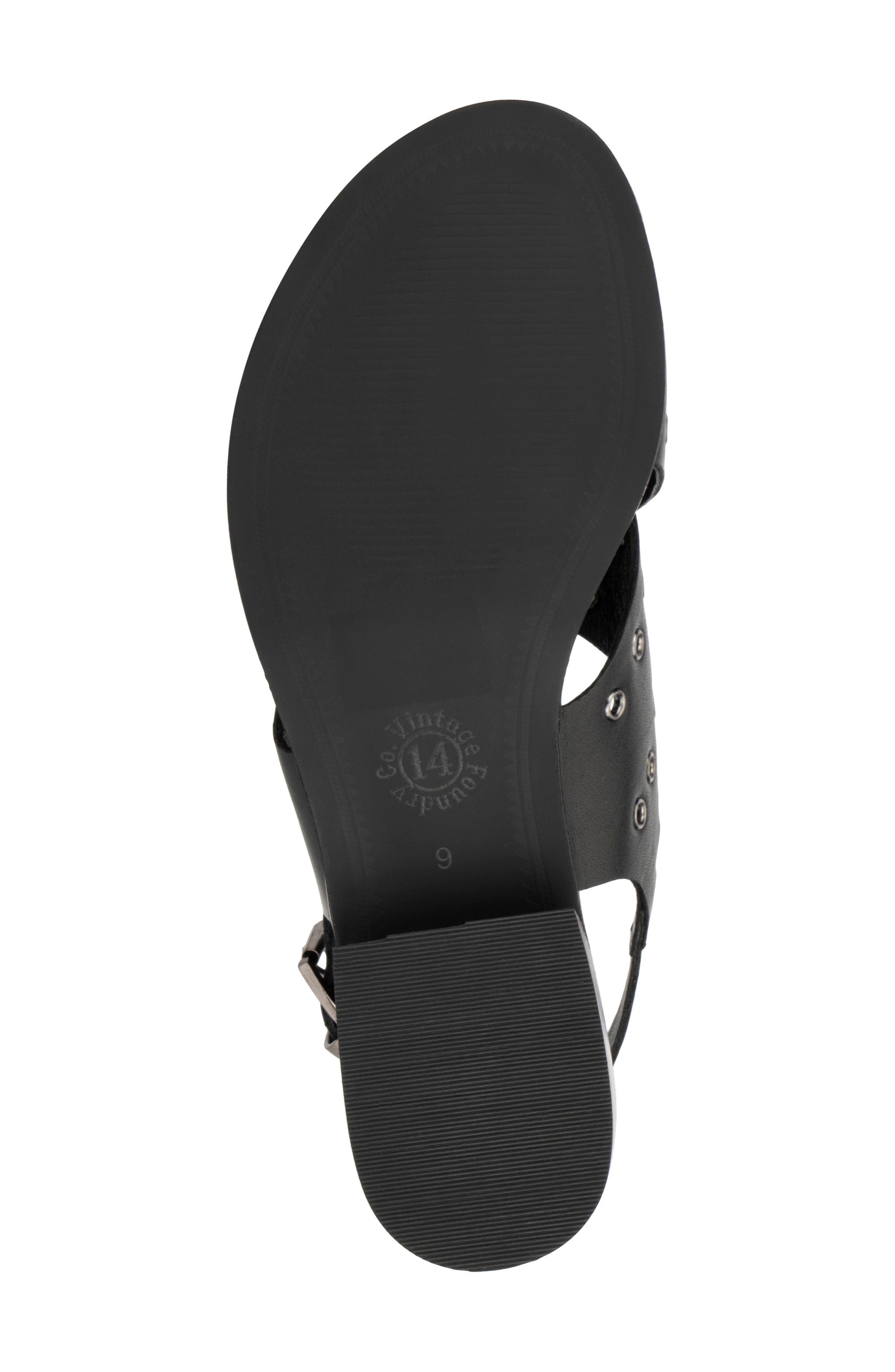 VINTAGE FOUNDRY Carmine Leather Grommet Sandal, Alternate, color, 