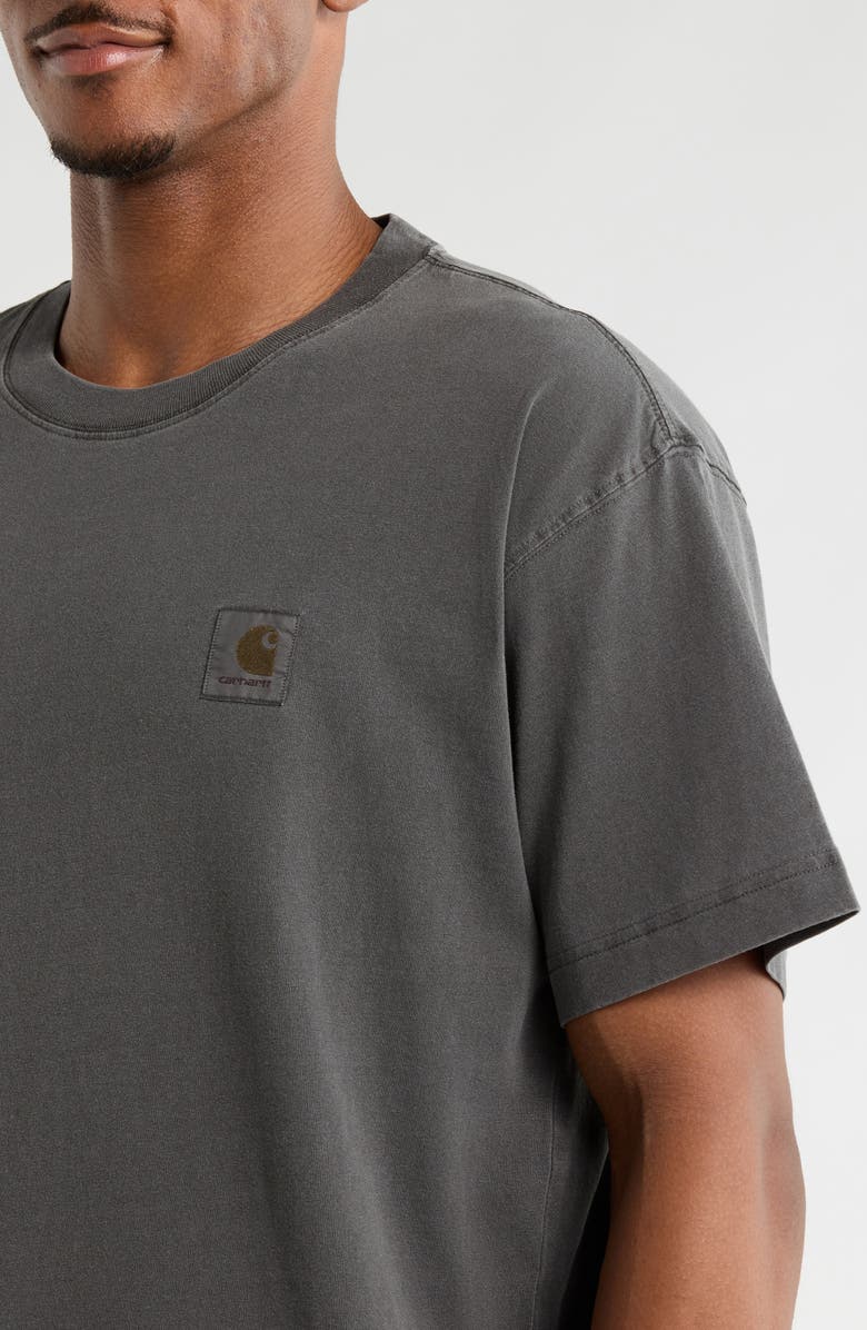 Carhartt Work In Progress Men's Nelson Oversize Logo Patch T-Shirt, Alternate, color, Black (Gar