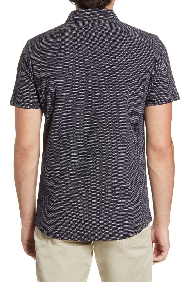 Broderick Short Sleeve Knit Button-Up Shirt, Alternate, color, BLACK