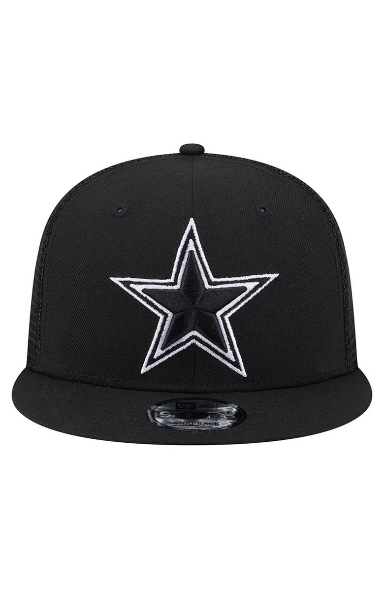 New Era Men's New Era Black Dallas Cowboys Main 9FIFTY Trucker Snapback Hat, Alternate, color, Black