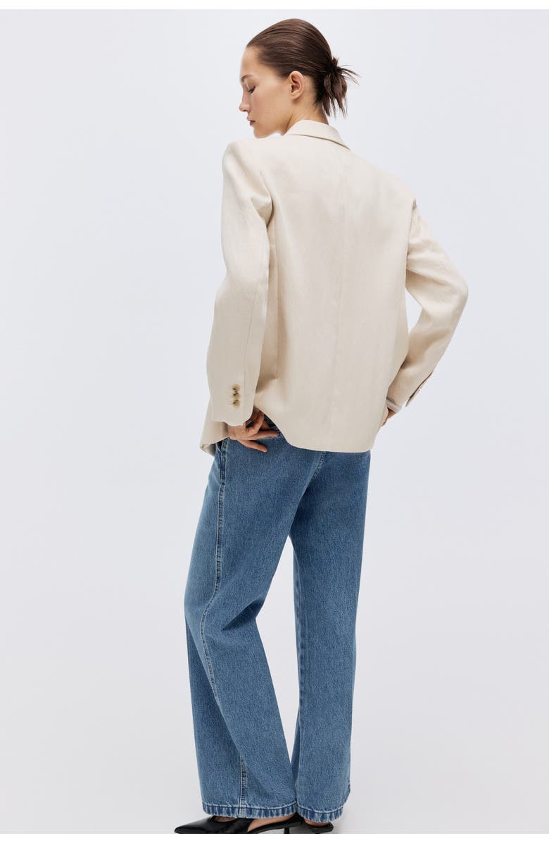 H&M Blazer, Alternate, color, Light Beige