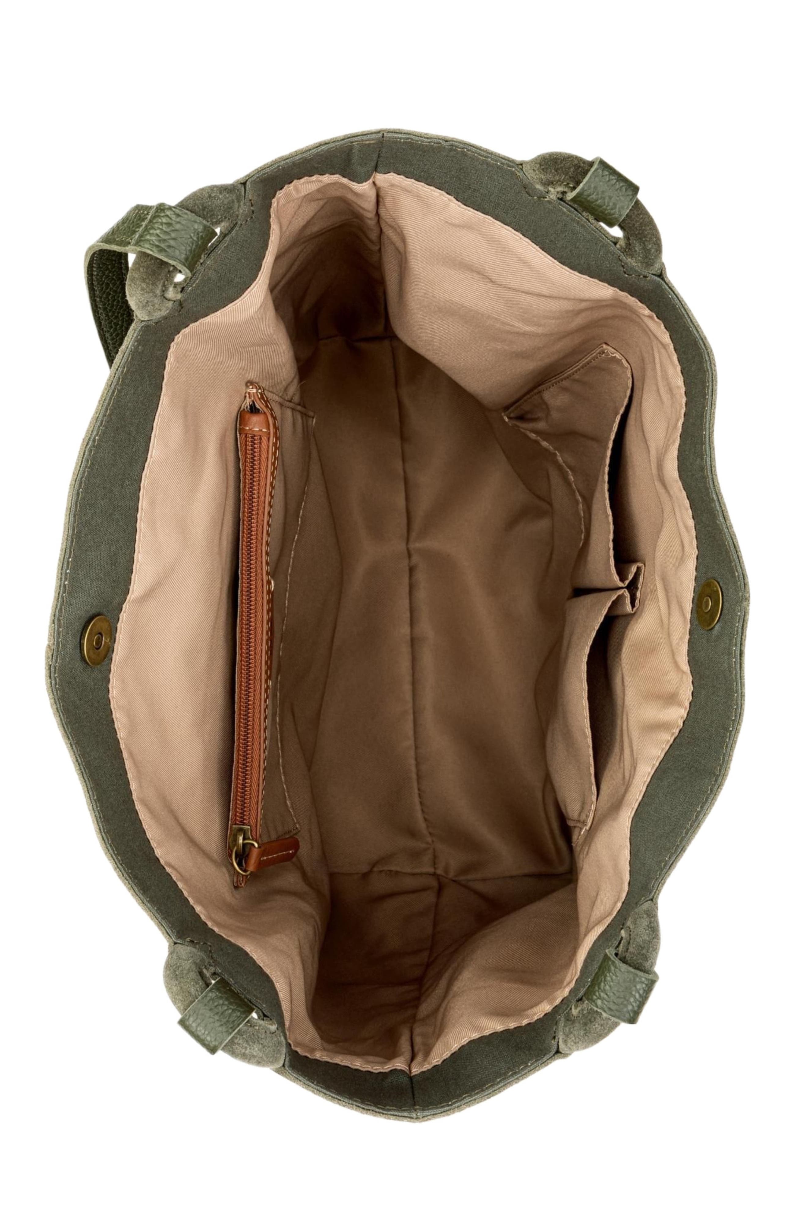 Los Feliz Tall Tote Bag, Alternate, color, Moss Suede