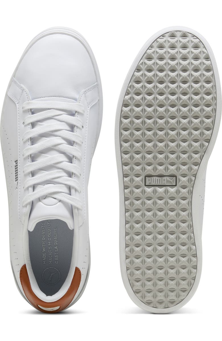 PUMA GOLF Classic G Golf Shoes, Alternate, color, Puma White-Ash Gray