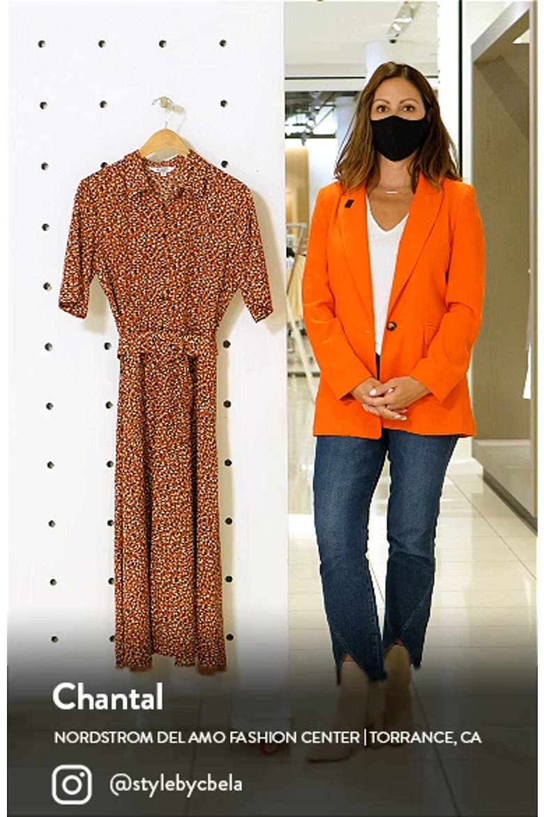 BB Dakota x Steve Madden Odessa Ditsy Animal Print Shirtdress video