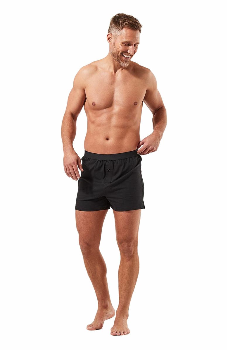 Pact Everyday Knit Boxer 4-Pack, Alternate, color, Black