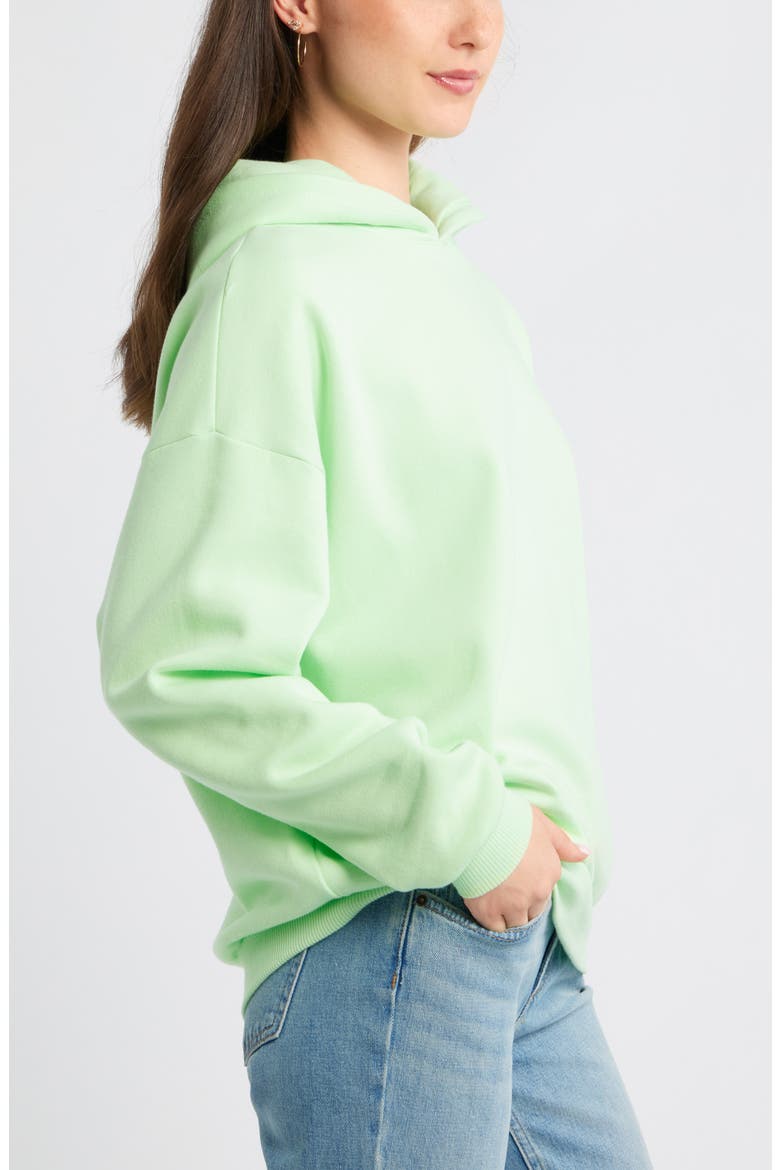 Relaxed Fleece Hoodie, Alternate, color, GREEN PATINA