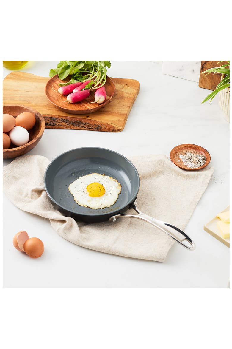 Release 10-Inch Hard-Anodized Aluminum Fry Pan, Alternate, color, BLACK