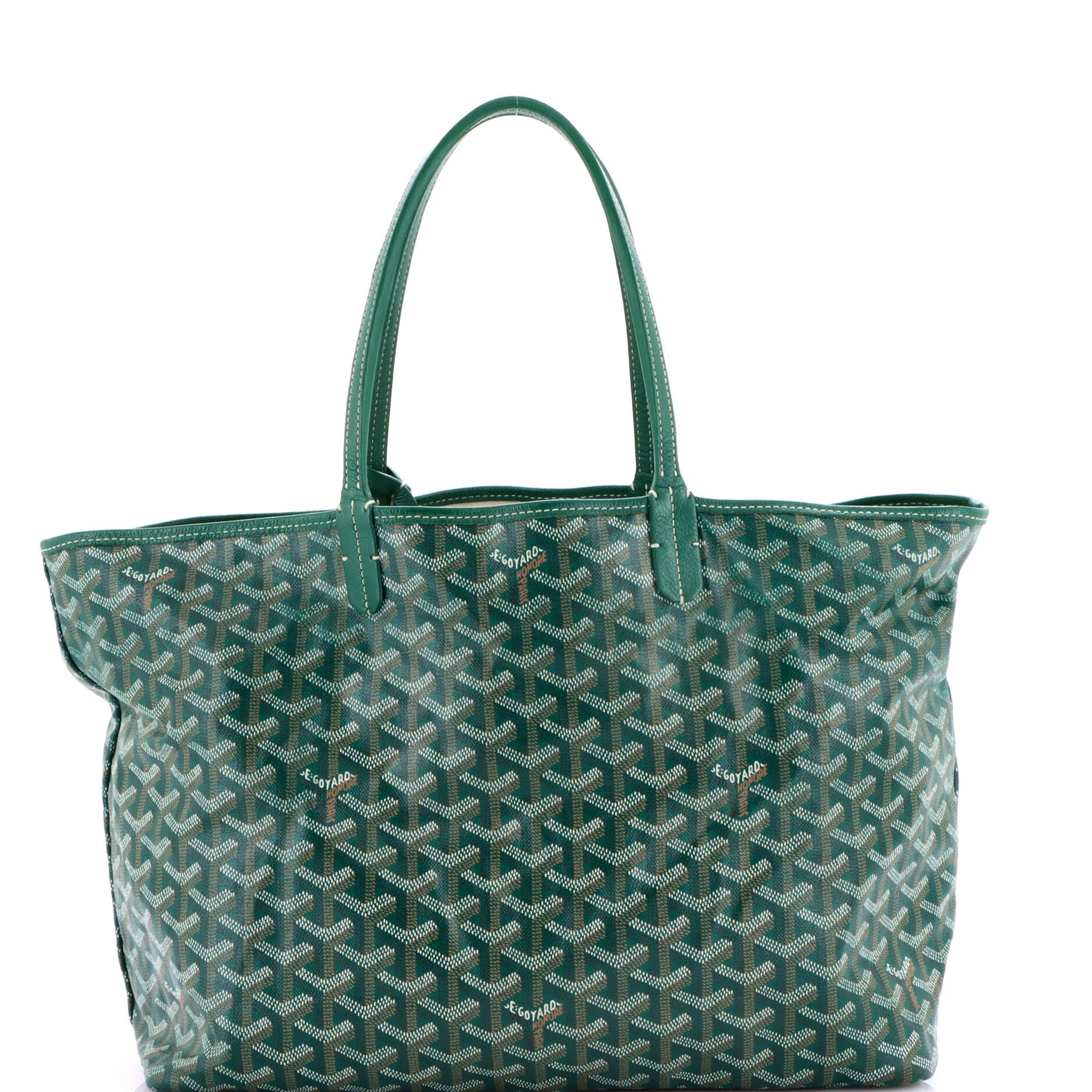 Pre-Owned Goyard Saint Louis Tote Coated Canvas PM, Main, color, Green