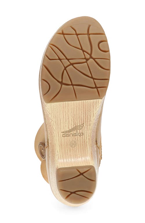 Dansko Lillith Genuine Shearling Trim Bootie In Brown