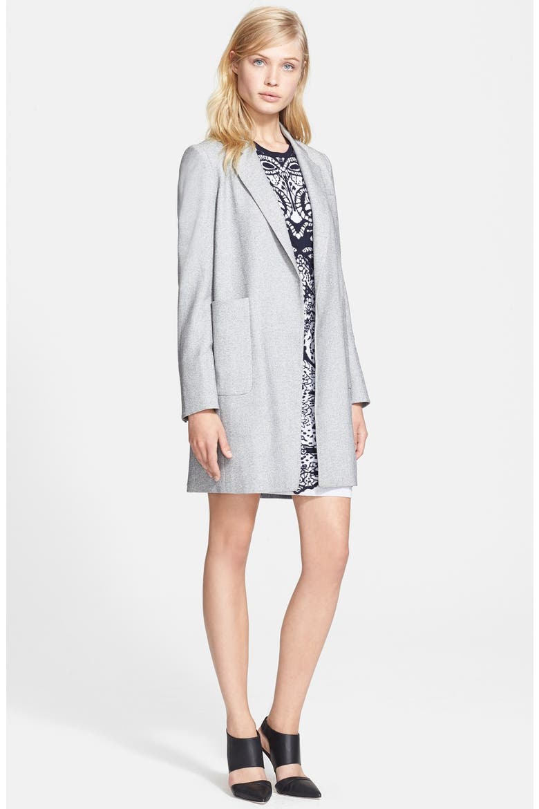 'Vivian' Oversized Boyfriend Coat, Alternate, color, HEATHER GREY