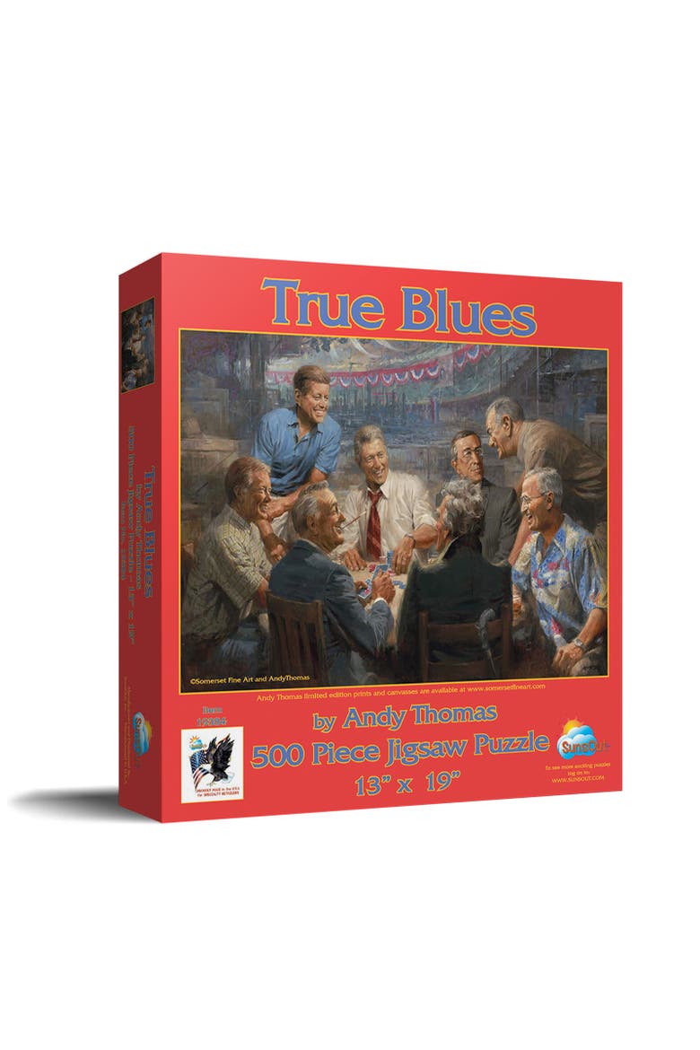 True Blues 500 piece Jigsaw Puzzle for Adults, Main, color, Multicolor