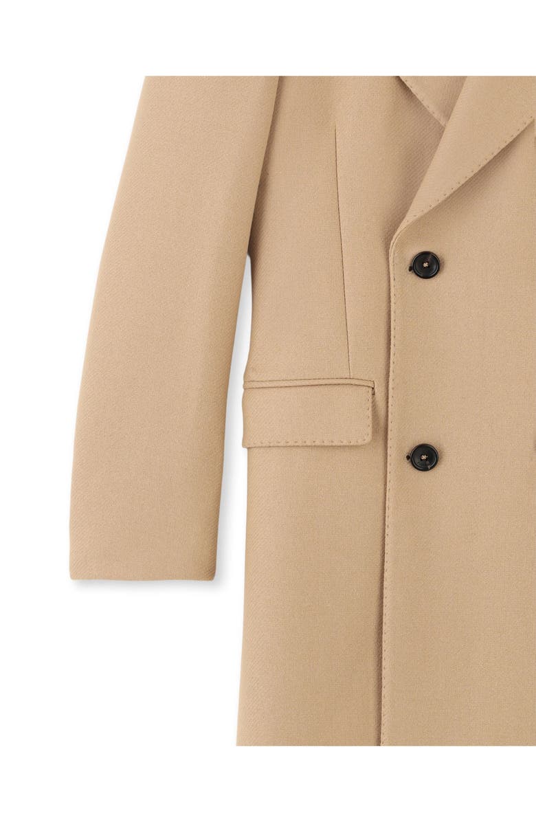 Fortela Ernesto Wool Double-Breasted Coat, Alternate, color, Camel