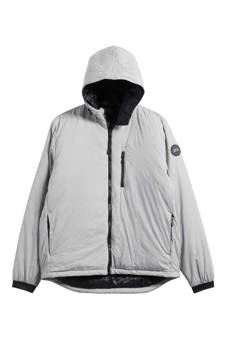 Lodge Packable Down Hooded Jacket, Main, color, STRATUS GREY