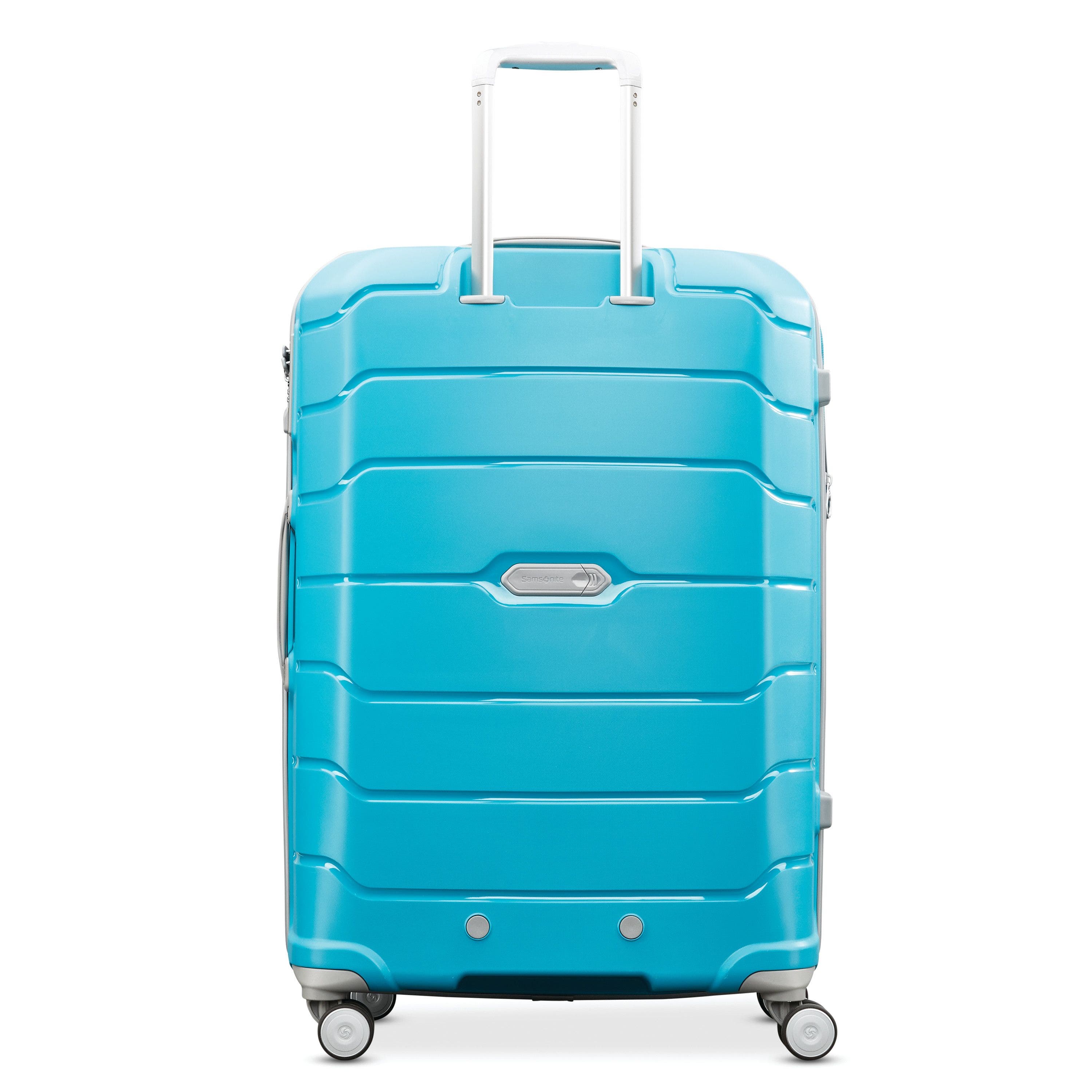 Samsonite Freeform Checked-Large 28-Inch Hardside Expandable with Double Spinner Wheels, Alternate, color, Ocean Blue