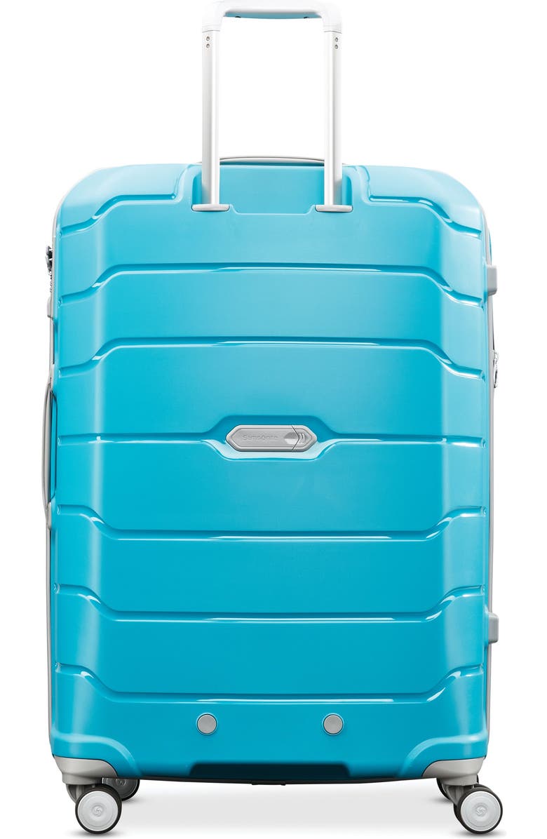 Samsonite Freeform Checked-Large 28-Inch Hardside Expandable with Double Spinner Wheels, Alternate, color, Ocean Blue