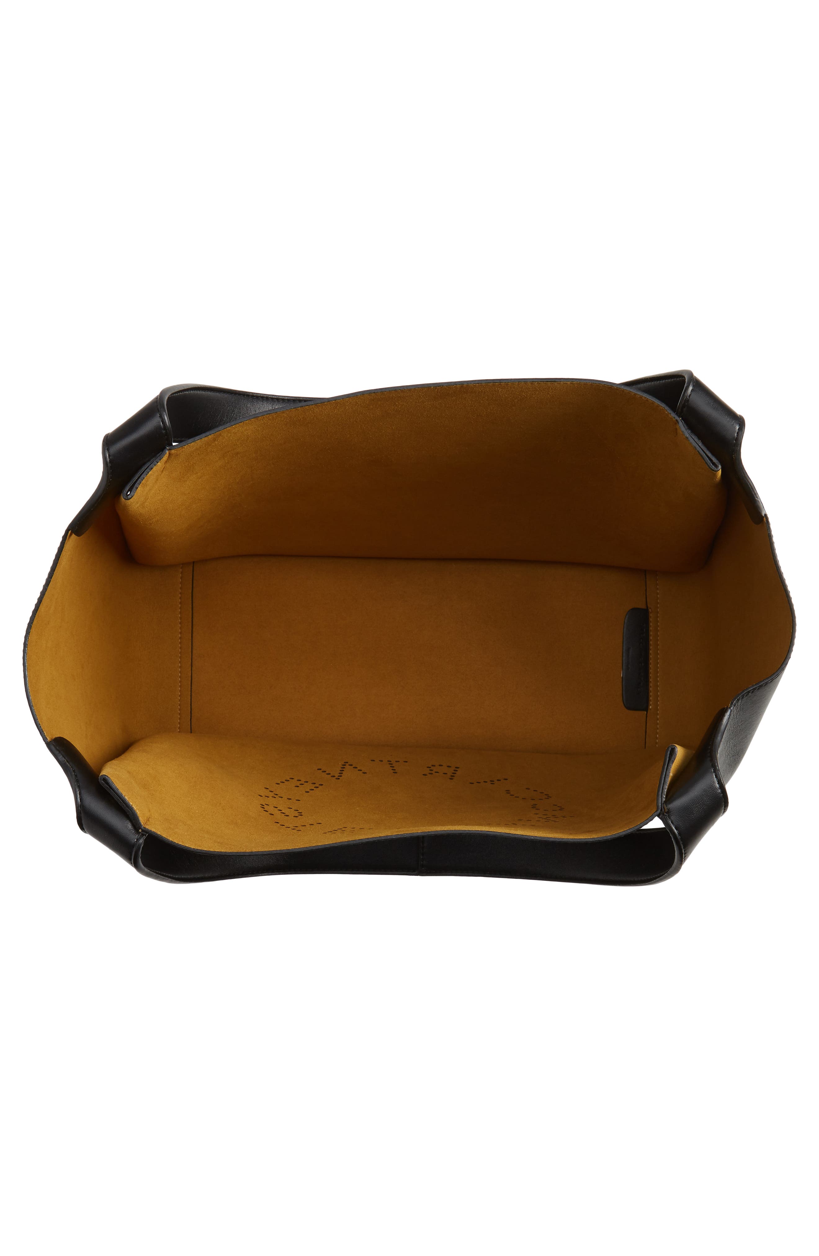 Stella McCartney Perforated Logo Faux Leather Tote, Alternate, color, 