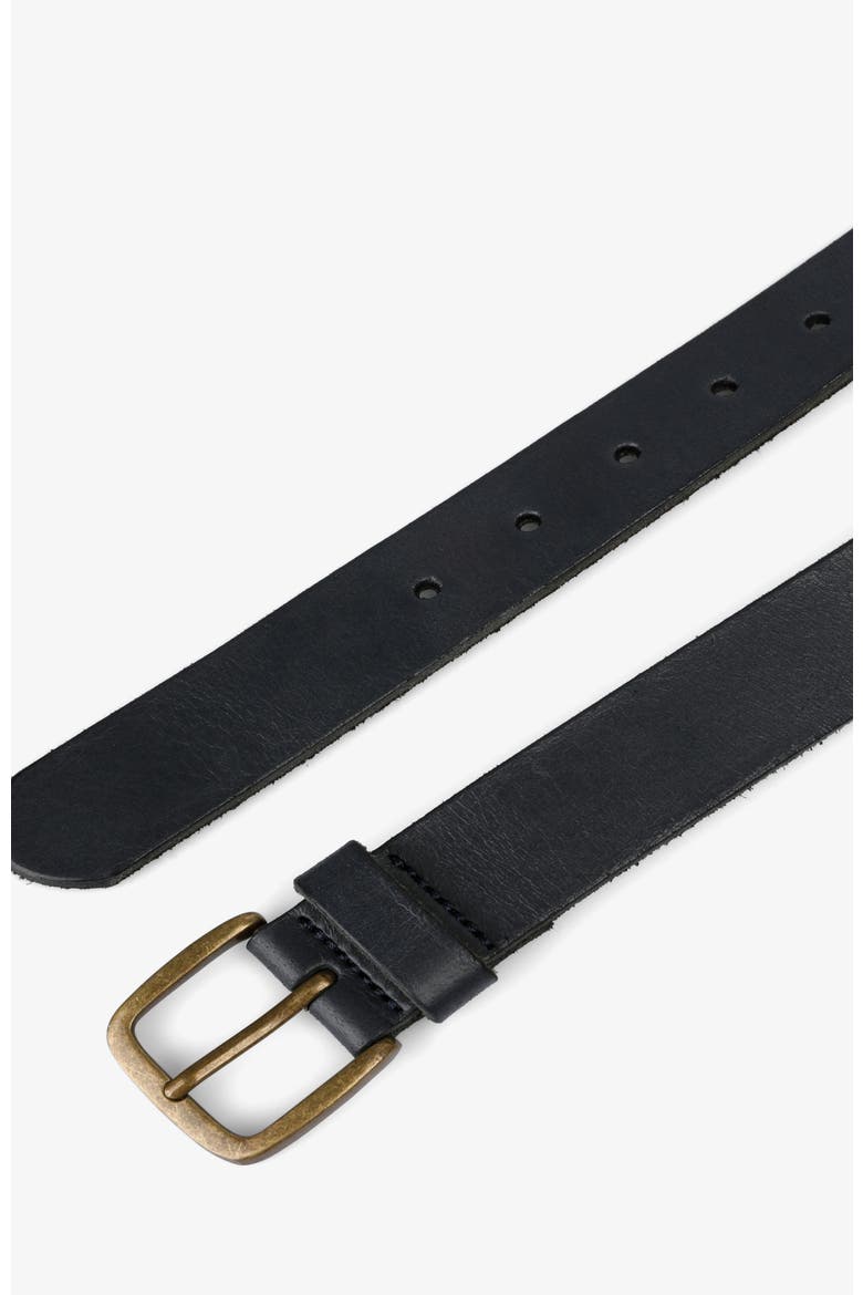 Skull Leather Belt, Alternate, color, Navy