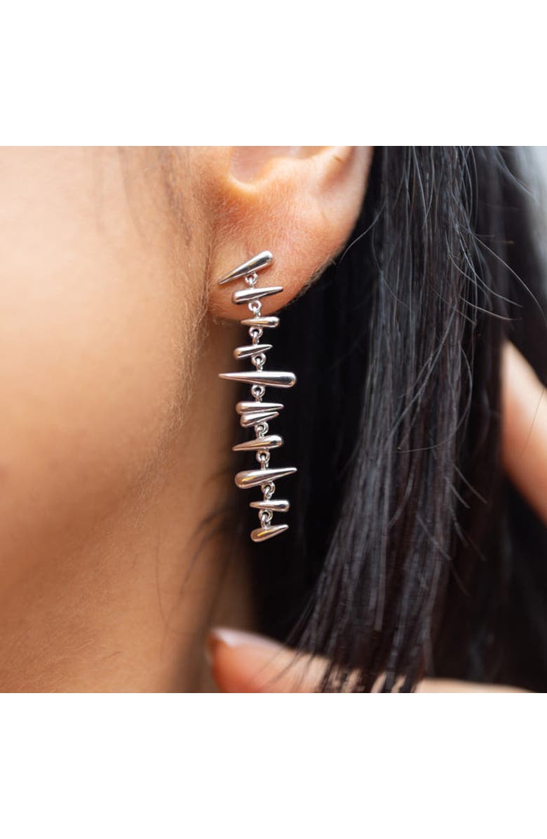 Lucy Quartermaine Shard Drop Earrings, Alternate, color, Sterling Silver