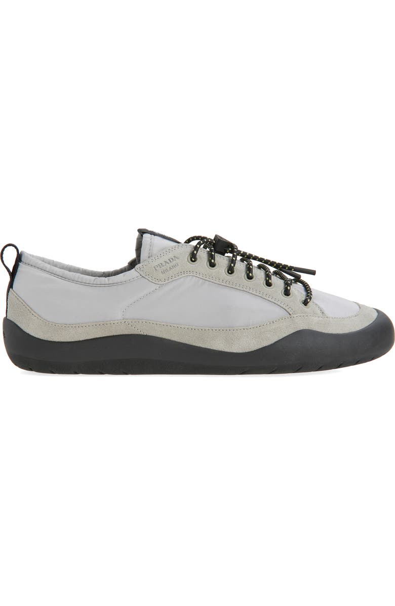 Prada Spitroc Mixed Media Low Top Sneaker, Alternate, color, Nube
