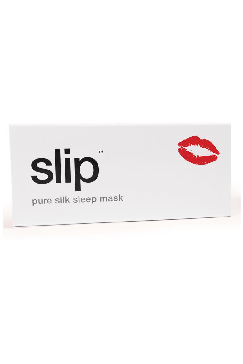 slip™ for beauty sleep Slipsilk™ Red Kisses Pure Silk Sleep Mask (Limited Edition), Alternate, color, RED KISSES