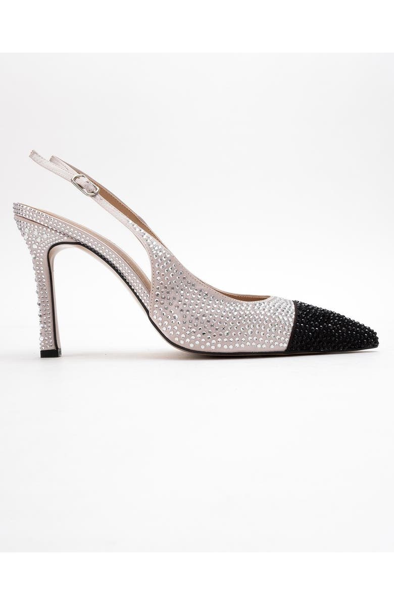 Prologue Shoes London Embellished Pointed Toe Pump, Alternate, color, Beige