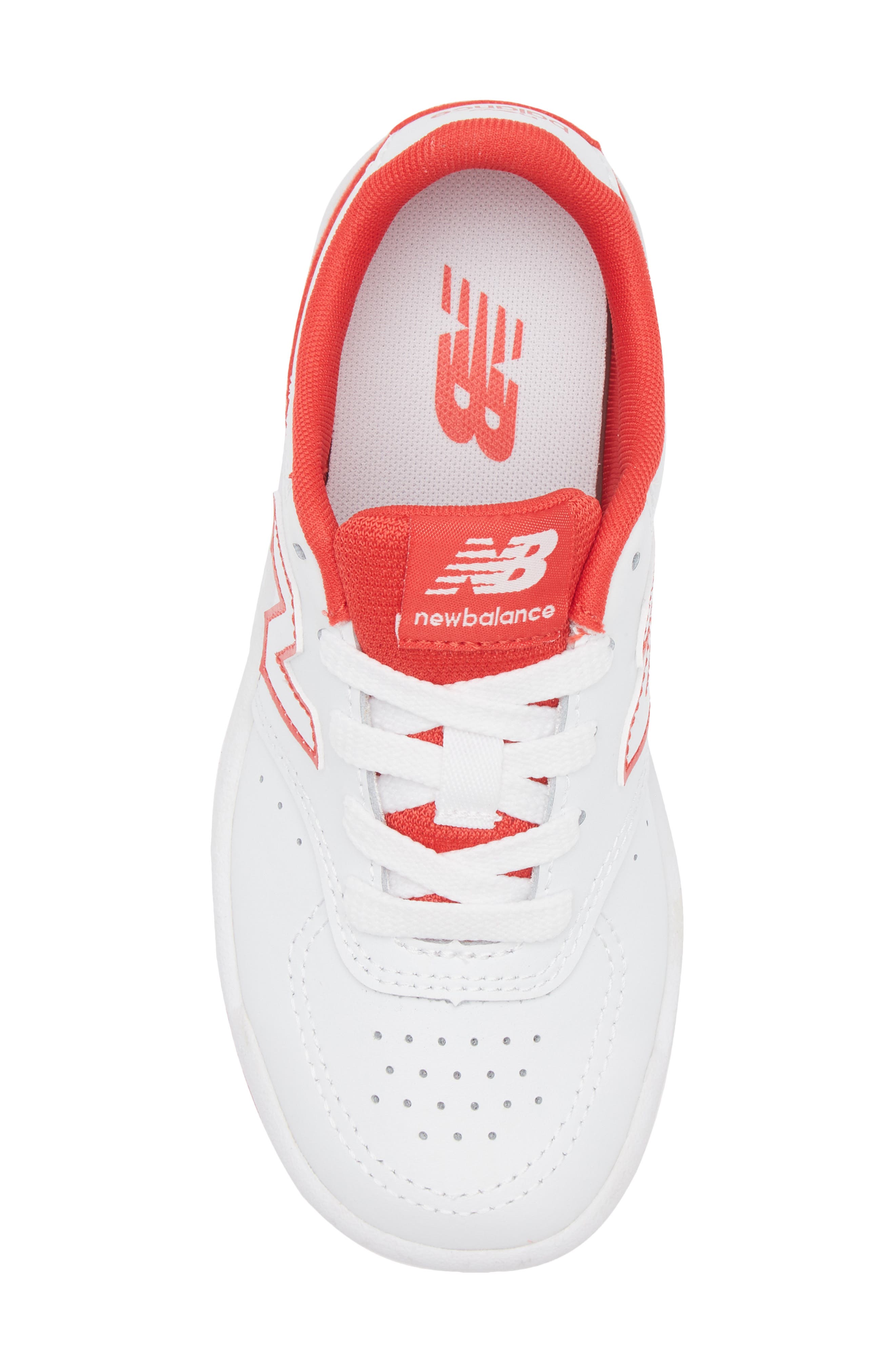 New Balance Kids' BB80 Sneaker, Alternate, color, White/ True Red
