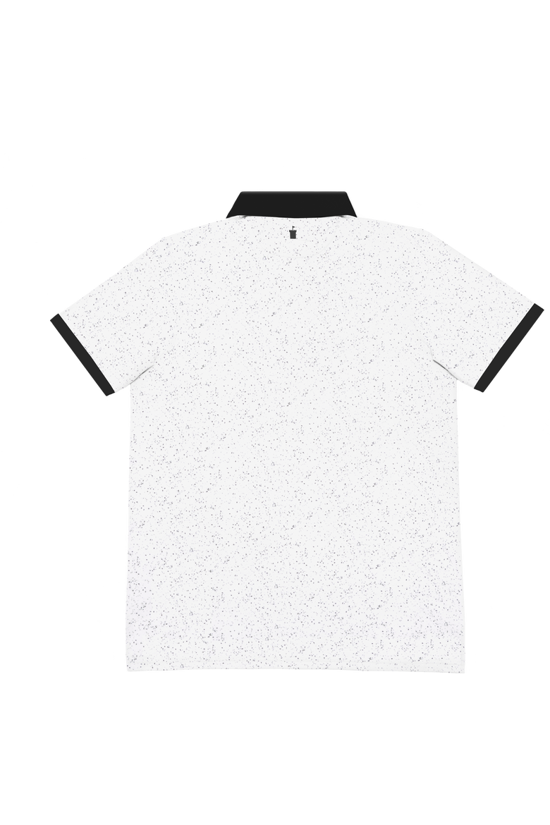 Contrast Trim Performance Polo Shirt, Alternate, color, White/Black