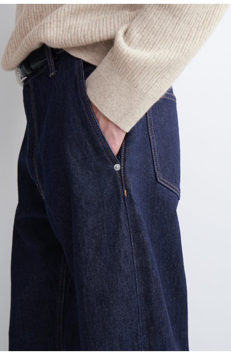 COS Relaxed-fit Bootleg Jeans, Alternate, color, Indigo