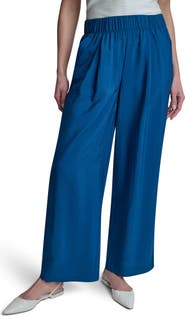 DKNY Rumpled Voile Pull-On Pants
