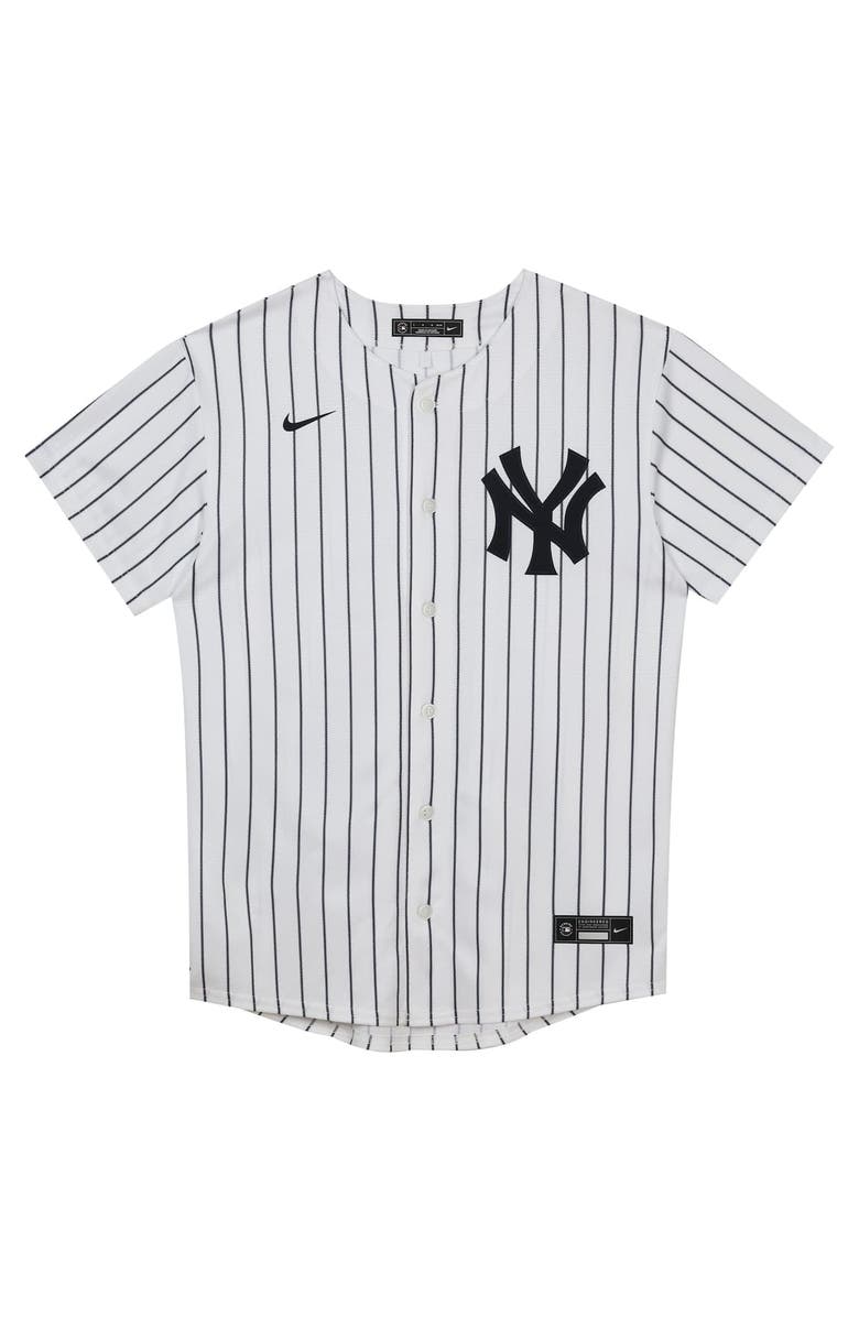 Outerstuff Preschool White New York Yankees Home Blank Replica Jersey, Alternate, color, 