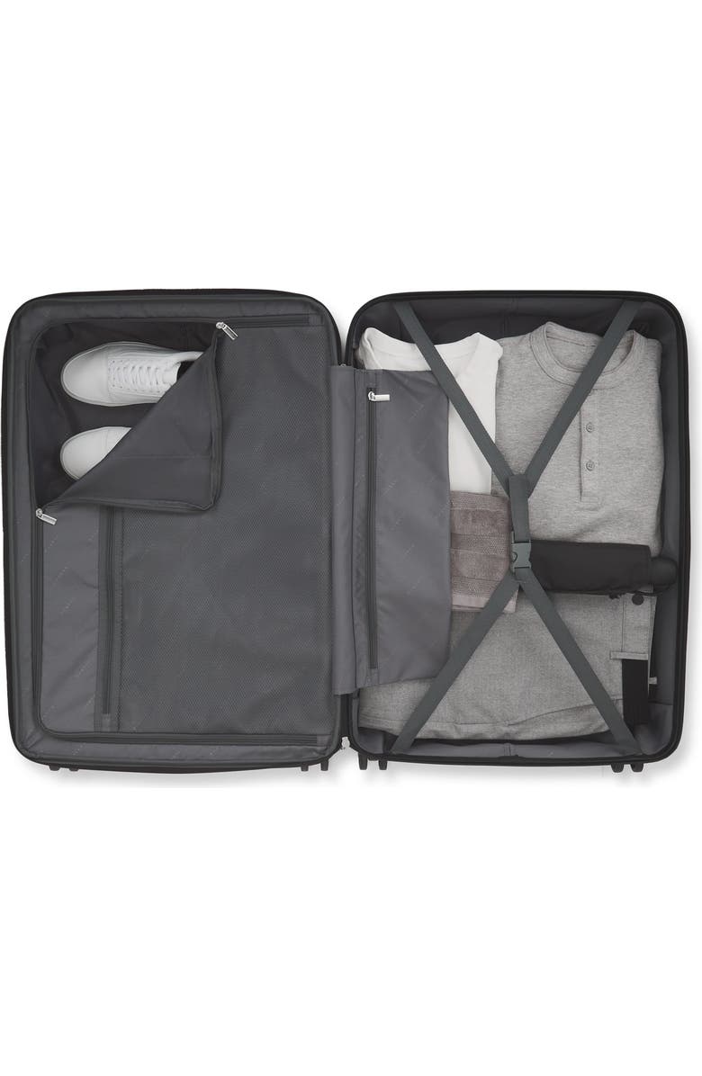 bugatti The Classic Hardside Check-In Large Luggage with Expansion, Alternate, color, Black