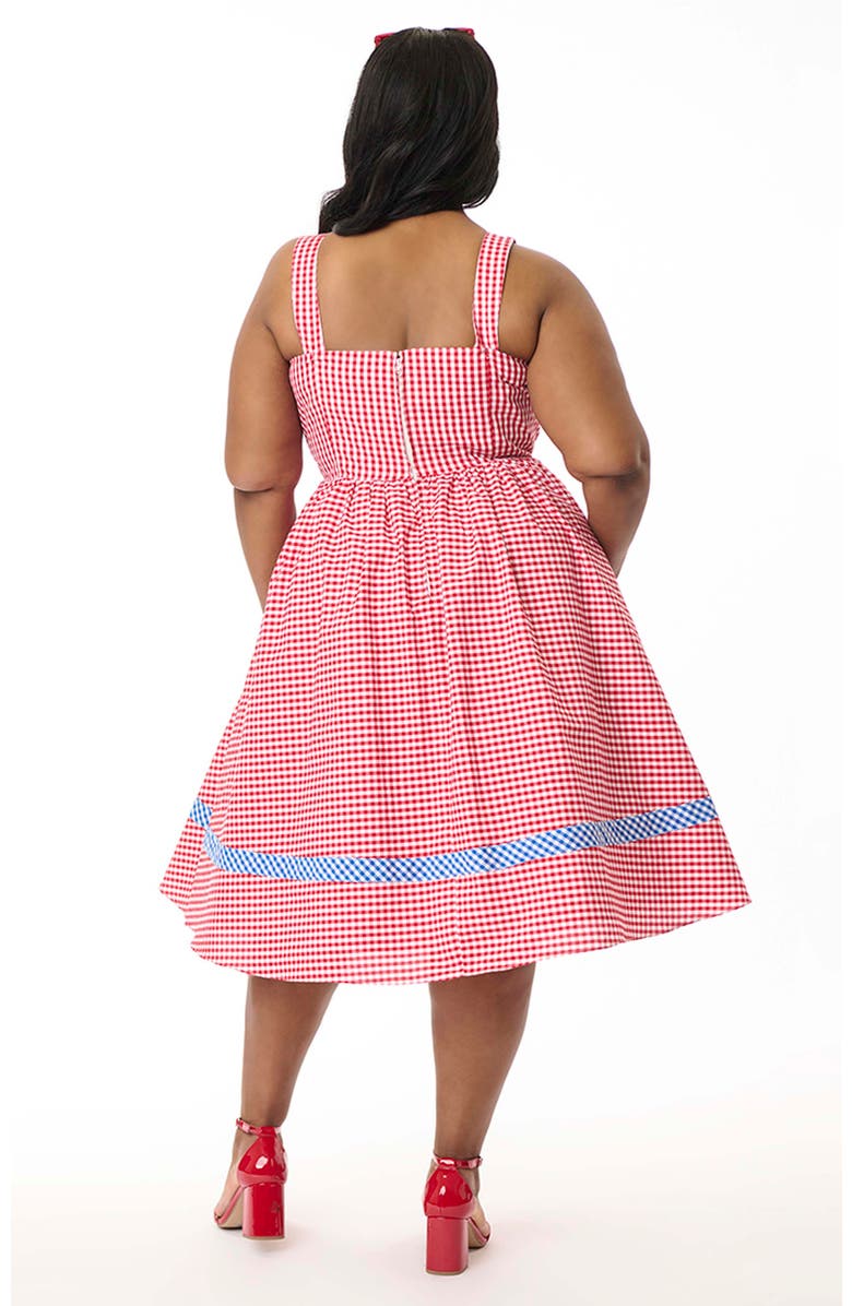 Unique Vintage Plus Size 1960s Movie Date Swing Dress, Alternate, color,