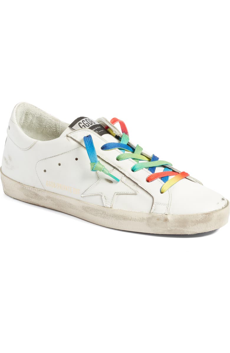 Golden Goose Superstar Rainbow Low-Top Sneaker, Main, color,