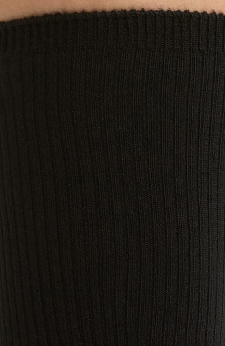 Nordstrom Everyday Rib Crew Socks, Alternate, color, Black