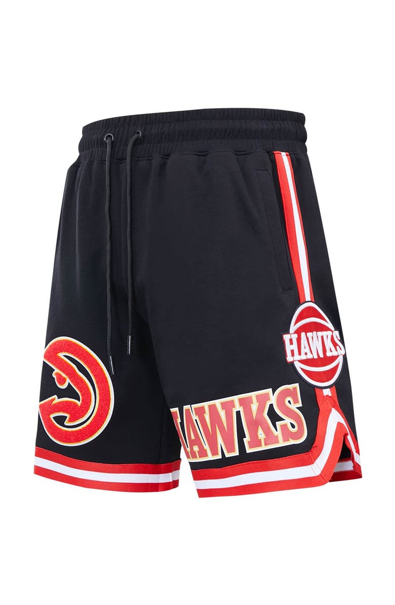 PRO STANDARD Men's Pro Standard Black Atlanta Hawks Chenille Shorts, Alternate, color, Black