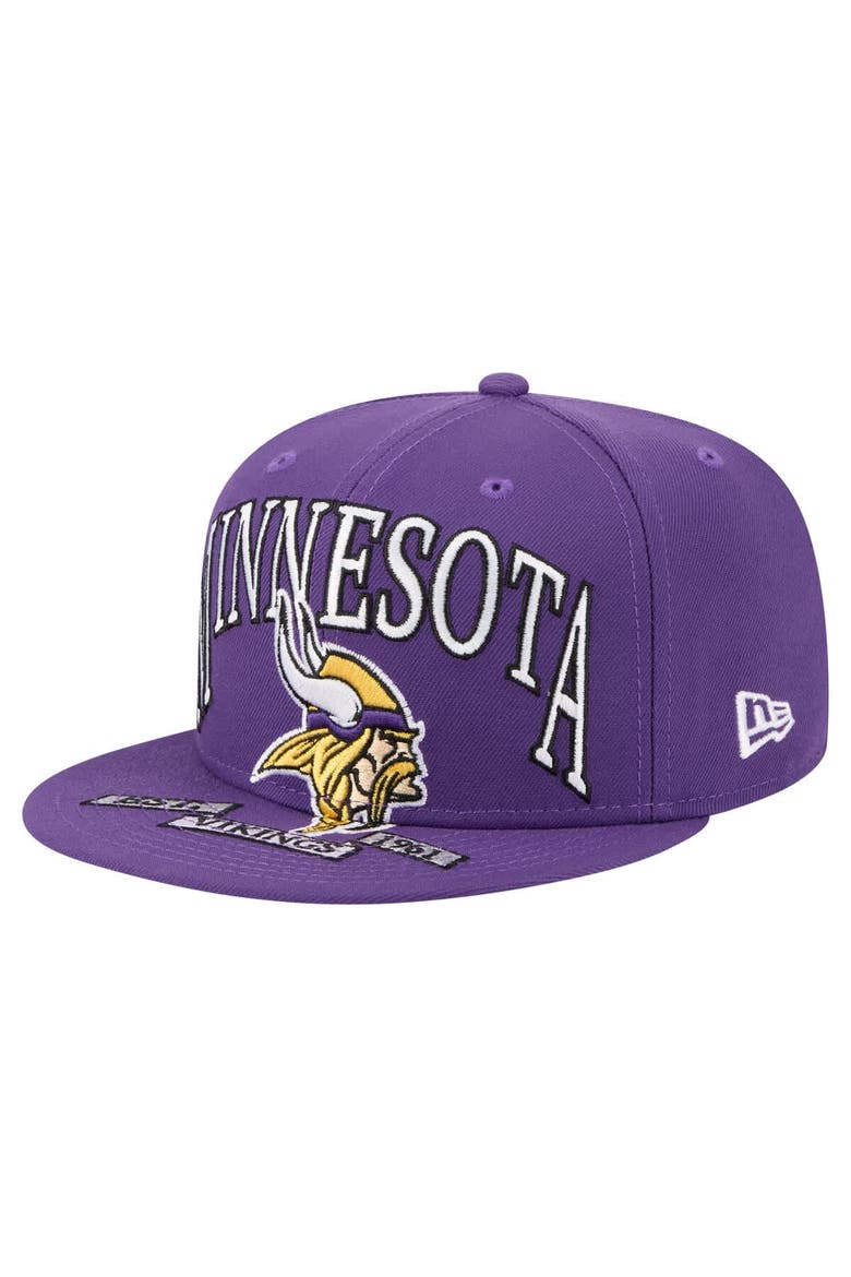 Men's New Era Purple Minnesota Vikings  Oversized 59FIFTY Fitted Hat, Alternate, color, Purple