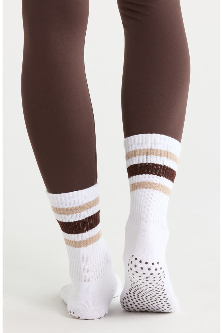 Easy Ankle Leggings & Socks Set, Alternate, color, SEAL BROWN/ WHITE/ SEAL BROWN