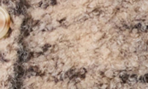 Shop Astr The Label Marled Crop Cardigan Sweater In Oatmeal
