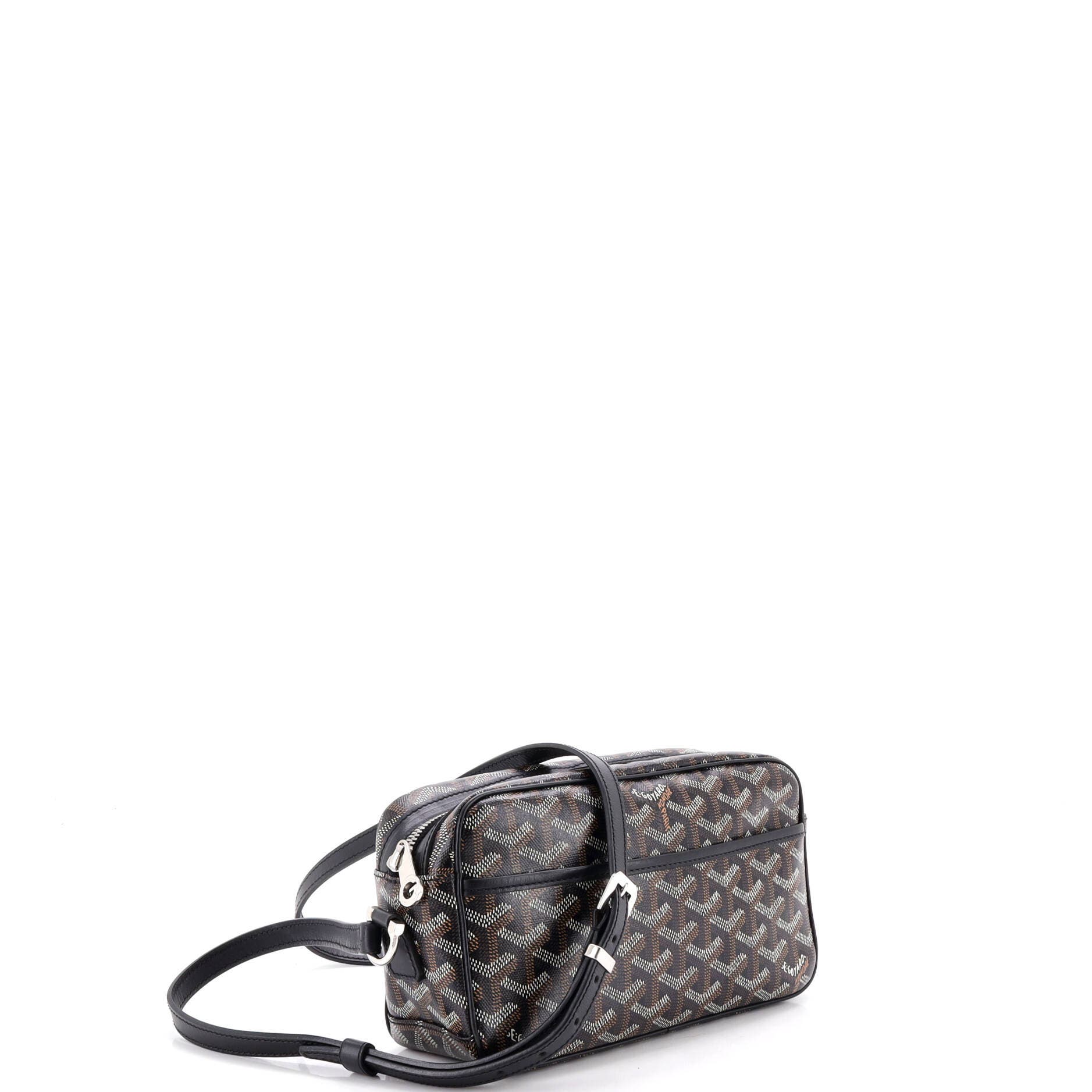 Cap Vert Bag Coated Canvas, Alternate, color, Black