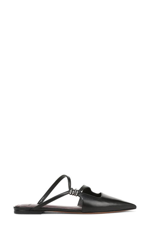 Vince Gilia Pointed Toe Flat In Black